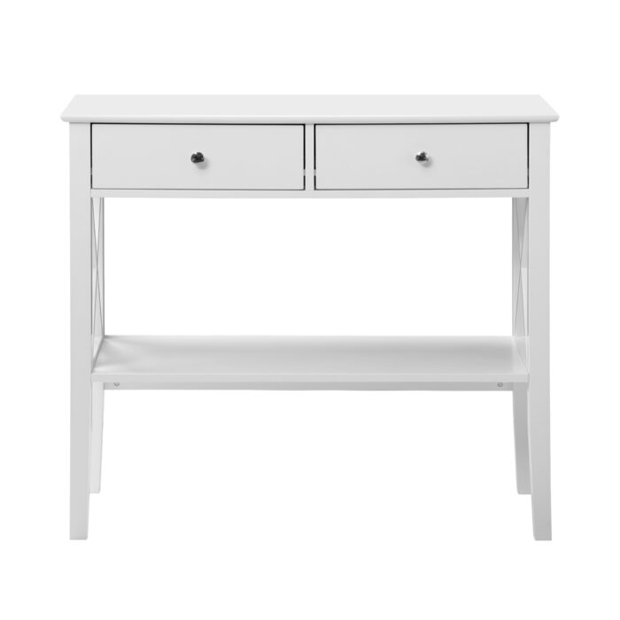 Oikiture Console Table Wooden Hallway Display Stand - Image 3