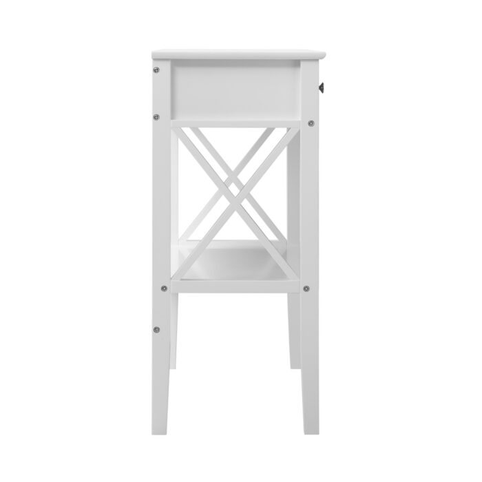 Oikiture Console Table Wooden Hallway Display Stand - Image 2