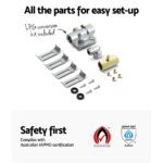 Devanti Gas Cooktop 90cm 5 Burner Black - Image 6