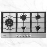 Devanti Gas Cooktop 90cm 5 Burner Silvir