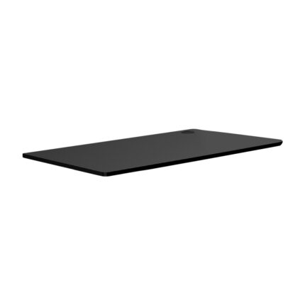 Oikiture Standing Desk Top with Drilled Hole Black 140x70cm