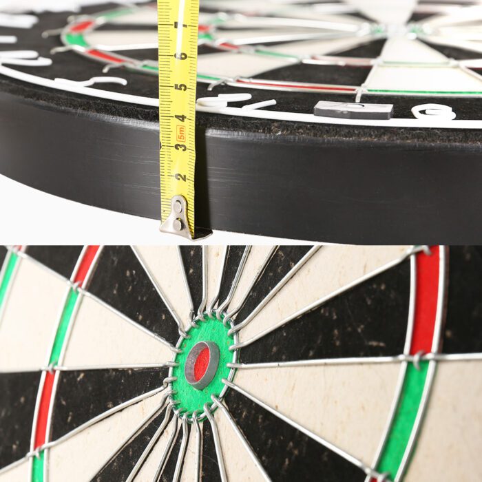 18" Dartboard Dart Board with Steel Darts Competition Party Game - Image 3