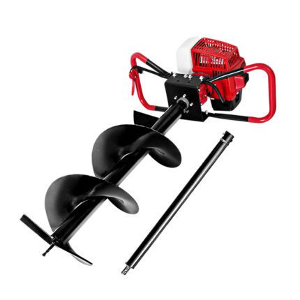 Giantz Post Hole Digger 300mm Petrol Drill Extension Auger Bits