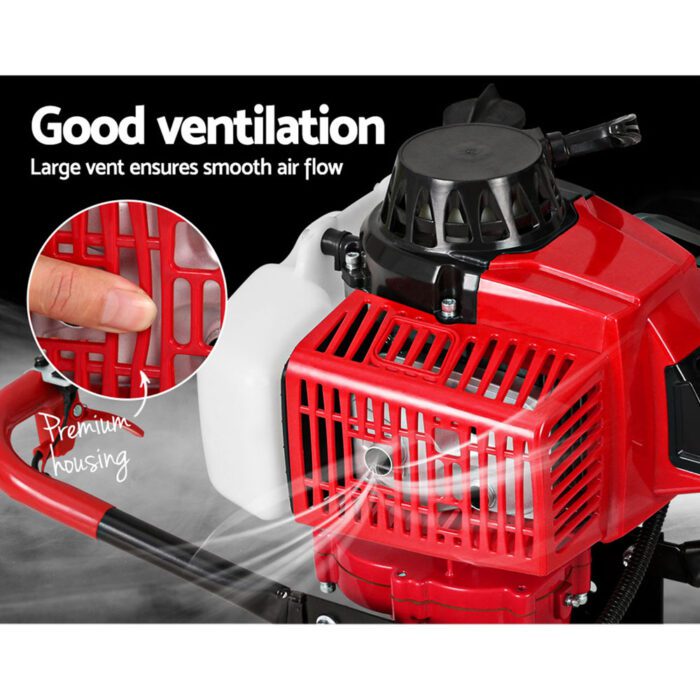 Giantz Petrol Post Hole Digger Motor Only Engine Red - Image 5