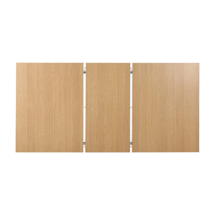 Oikiture Extendable Dining Table & 6pcs Chair with Leather Seat - Image 5