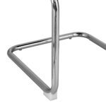 Artiss Dining Chairs Set of 2 Velvet Rattan Cantilever Yellow - Image 4