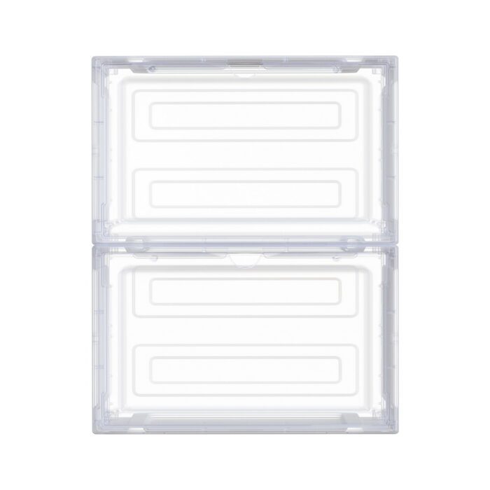 Artiss Shoe Box Rack DIY Set of 2 Stackable Magnetic Door - Image 4