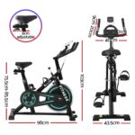 Everfit Spin Bike Exercise Bike 10kg Flywheel Fitness Home Gym 150kg capacity - Image 2