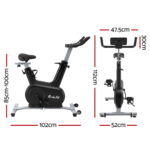 Everfit Exercise Bike Spin Bike Electromagnetic Smart Home Fitness 24-Level Resistance 120kg Bluetooth - Image 2