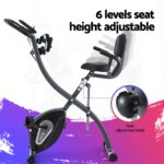 Everfit Folding Exercise Bike Magnetic X-Bike Aerobic Trainer Indoor Cycling - Image 4