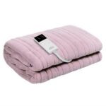 Giselle Electric Throw Rug Heated Blanket Fleece Pink - Image 2