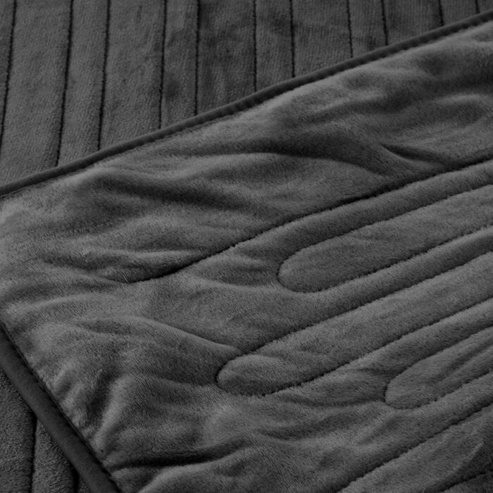 Bedra Electric Blanket Washable Heated Throw Rug Coral Fleece - Image 3