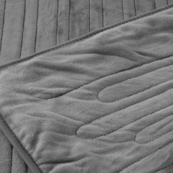 Bedra Electric Heated Throw Rug Washable Silver - Image 5