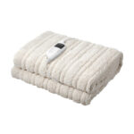 Bedra Heated Throw Rug Blanket Washable Sherpa Flannel