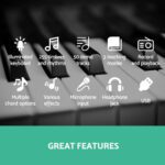 Alpha 61 Keys Electronic Piano Keyboard Digital Electric w/ Stand Lighted Black - Image 4