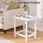 Gardeon Outdoor Coffee Side Table HDPE Desk Patio Furniture Camping Garden White - Image 6