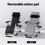 Gardeon Sun Lounge Folding Lounger Camping Zero Gravity Chair Outdoor Furniture - Image 5