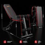 Everfit Weight Bench Adjustable FID Bench Press Home Gym 150kg Capacity - Image 3