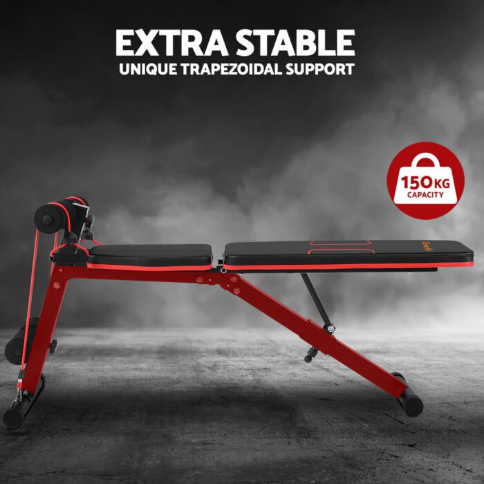 Everfit Weight Bench Adjustable FID Bench Press Home Gym 150kg Capacity - Image 5