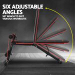 Everfit Weight Bench Adjustable FID Bench Press Home Gym 150kg Capacity - Image 6