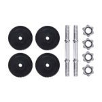Everfit 15kg Dumbbell Set Weight Plates Dumbbells Lifting Bench - Image 4