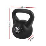 Everfit 16kg Kettlebell Set Weight Lifting Bench Dumbbells Kettle Bell Gym Home - Image 2