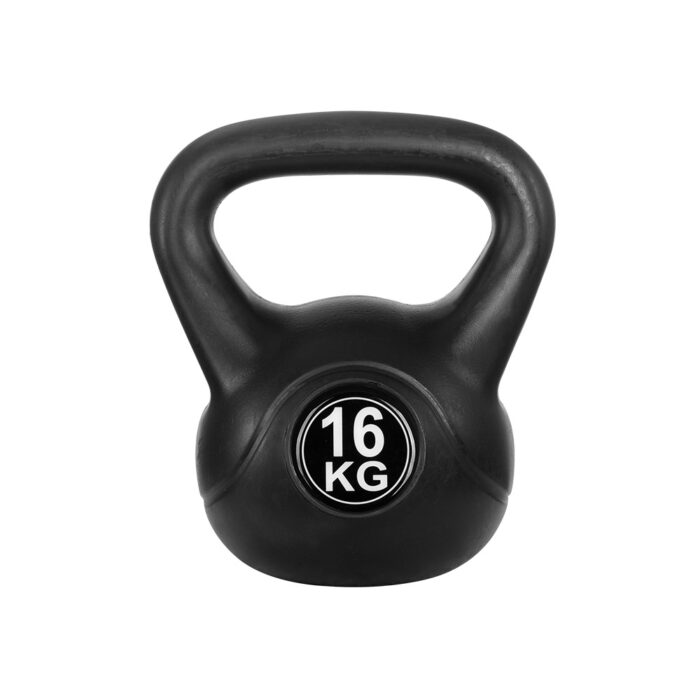 Everfit 16kg Kettlebell Set Weight Lifting Bench Dumbbells Kettle Bell Gym Home - Image 3