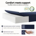 Giselle Foldable Mattress Folding Foam Mattresses Portable Floor Mat Blue Double - Image 5