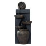 Gardeon Solar Water Feature Cascading Fountain 5 Tiered Bowl Bird Bath 99CM - Image 2