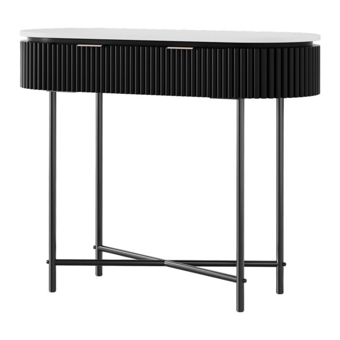 Artiss Console Table 2 Drawers 100CM - Image 3