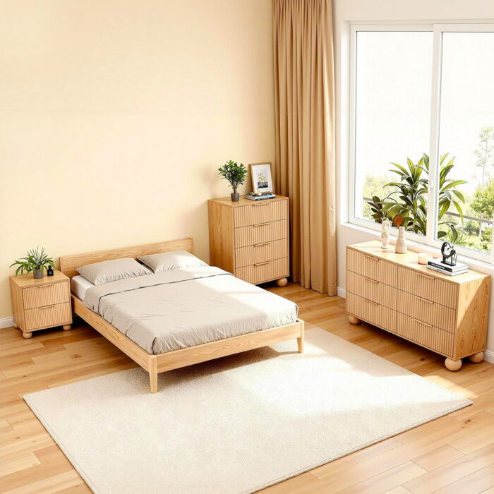 Artiss 6 Chest of Drawers Dresser Tallboy Pine - Image 6