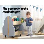 Keezi Kids Toy Box Bookshelf Storage Bookcase Organiser Display Shelf - Image 4