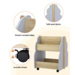 Keezi Kids Toy Box Bookshelf Storage Bookcase Organiser Display Shelf - Image 6