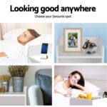 Artiss Bedside Table 1 Drawer with Shelf - FARA White - Image 6