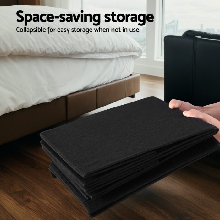 Keezi Large Toy Box Chest Storage with Flip-Top Lid Foldable Organizer Bins - Image 6