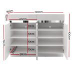 Artiss Shoe Rack Cabinet Storage Cupboard 24 Pairs - Lydia - Image 4
