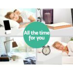 Artiss Bedside Table 2 Drawers Lift-up Storage - COLEY White - Image 6