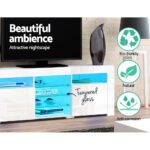 Artiss Entertainment Unit TV Cabinet LED 180cm White Bobi - Image 6