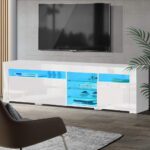 Artiss Entertainment Unit TV Cabinet LED 180cm White Bobi