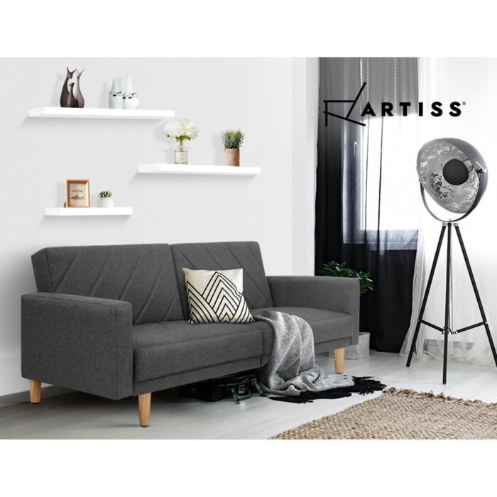 Artiss Floating Wall Shelf Set of 3 White - Image 6