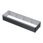 Green Fingers 2-in-1 Raised Garden Bed Kit 45cm Professional Depth Ergonomic 240cm Large Metal Planter Box | Easier Access Veggie Patch | Rust-Proof Galvanised Steel with Safe Rounded Corners & Gloves - Image 3
