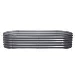 Green Fingers Garden Bed 160X80X42cm Oval Planter Box Raised Container Galvanised - Image 3