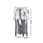 Instahut Gazebo Pop Up 3x4.5m w/Base Podx4 Marquee Folding Outdoor Wedding Camping Tent Shade Canopy White - Image 3