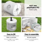 Instahut Gazebo Pop Up 3x4.5m w/Base Podx4 Marquee Folding Outdoor Wedding Camping Tent Shade Canopy White - Image 6