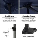 Instahut Gazebo Pop Up Marquee 3x6 Folding Tent Wedding 500D Oxford Camping Navy - Image 5