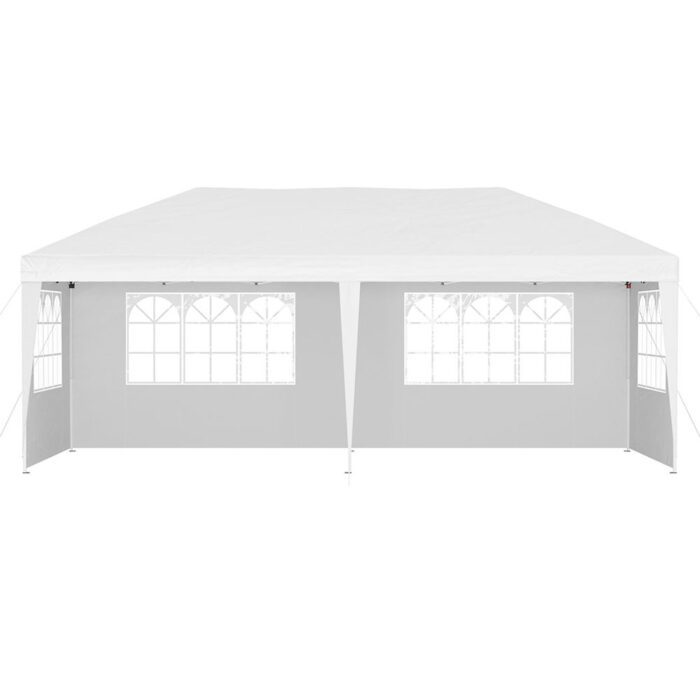 Instahut Gazebo Pop Up Marquee 3x6m Wedding Party Outdoor Camping Tent Canopy Side Wall White - Image 3