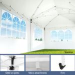 Instahut Gazebo Pop Up Marquee 3x6m Wedding Party Outdoor Camping Tent Canopy Side Wall White - Image 6