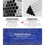 Instahut Gazebo 3x9m Marquee Wedding Party Tent Outdoor Camping Side Wall Canopy 8 Panel Blue - Image 4