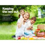 Instahut Gazebo 3x9m Marquee Wedding Party Tent Outdoor Camping Side Wall Canopy 8 Panel Blue - Image 5