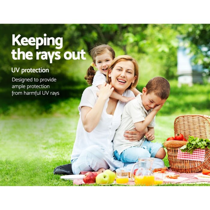 Instahut Gazebo 3x9m Marquee Wedding Party Tent Outdoor Camping Side Wall Canopy 8 Panel Blue - Image 5